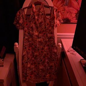 Floral just-above-the-knee dress